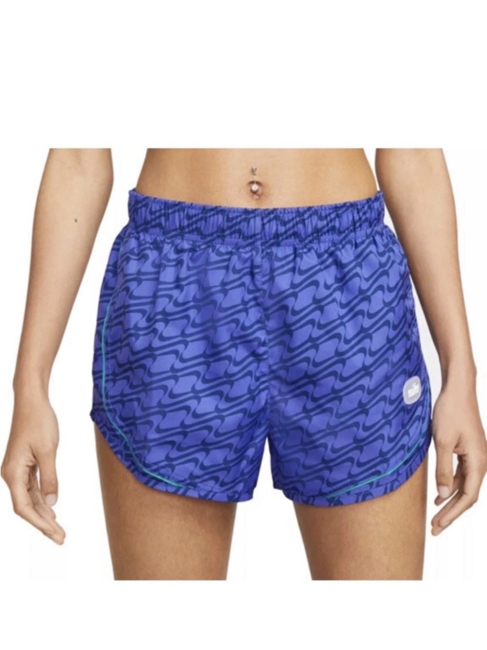 Nike Purple Wave Print Athletic Shorts